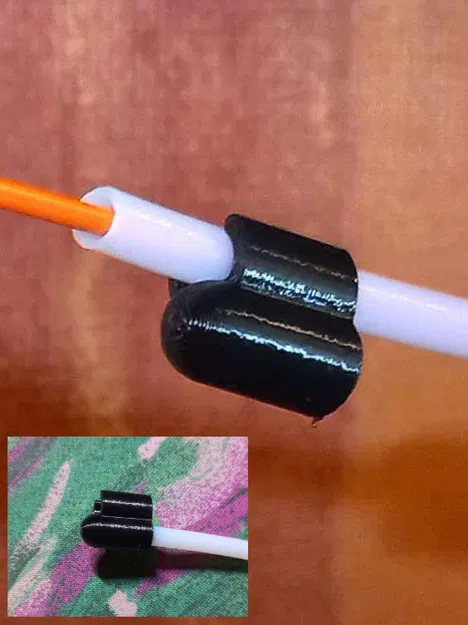 Nắp ống PTFE 4mm có grabber kẹp giữ (PTFE tube cap with grabber) - Image 2