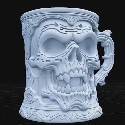 Ly Zombie Skull Mug