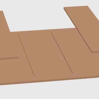 Khay lưu trữ gắn dưới bàn cho remote và đồ nhỏ