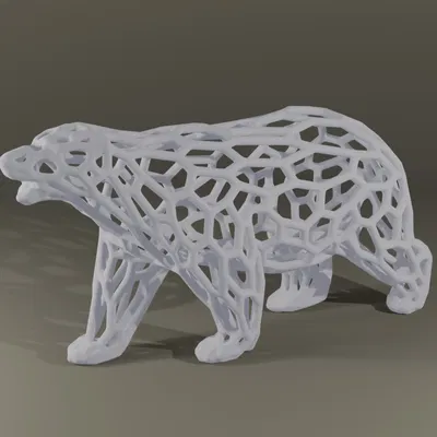 Gấu Bắc Cực Voronoi (Polar Bear Voronoi)