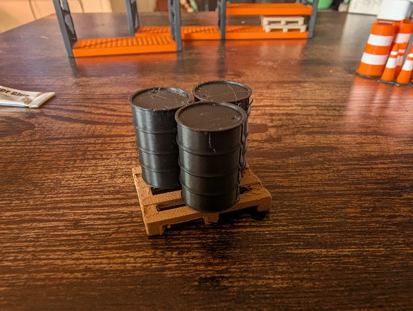 Thùng phuy 55-gallon tỉ lệ 1:32 – Bản nắp kín & bản mở - Image 3