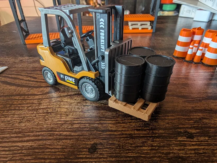 Thùng phuy 55-gallon tỉ lệ 1:32 – Bản nắp kín & bản mở - Image 5