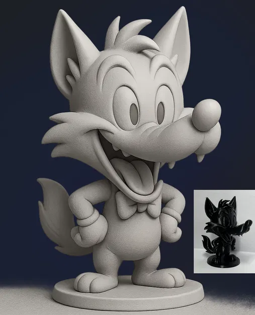 Chibi Tex Avery Wolf - Image 1