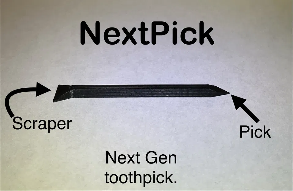 NextPick | Tăm răng in 3D kèm dụng cụ cạo mảng bám - Image 1