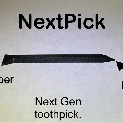 NextPick | Tăm răng in 3D kèm dụng cụ cạo mảng bám