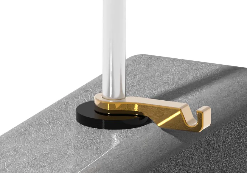 Móc treo gắn vào tựa đầu ghế ô tô – phù hợp ⌀ 14 mm - Image 1