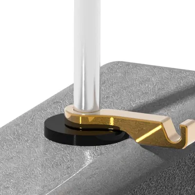 Móc treo gắn vào tựa đầu ghế ô tô – phù hợp ⌀ 14 mm