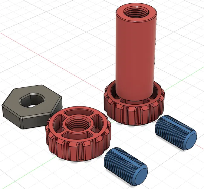 Ngàm giữ kính hiển vi số điều chỉnh được – File remix (Fusion360) - Image 4