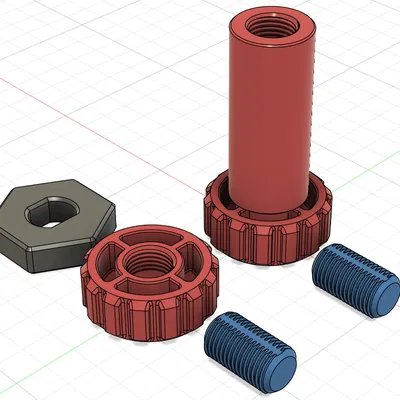 Ngàm giữ kính hiển vi số điều chỉnh được – File remix (Fusion360)