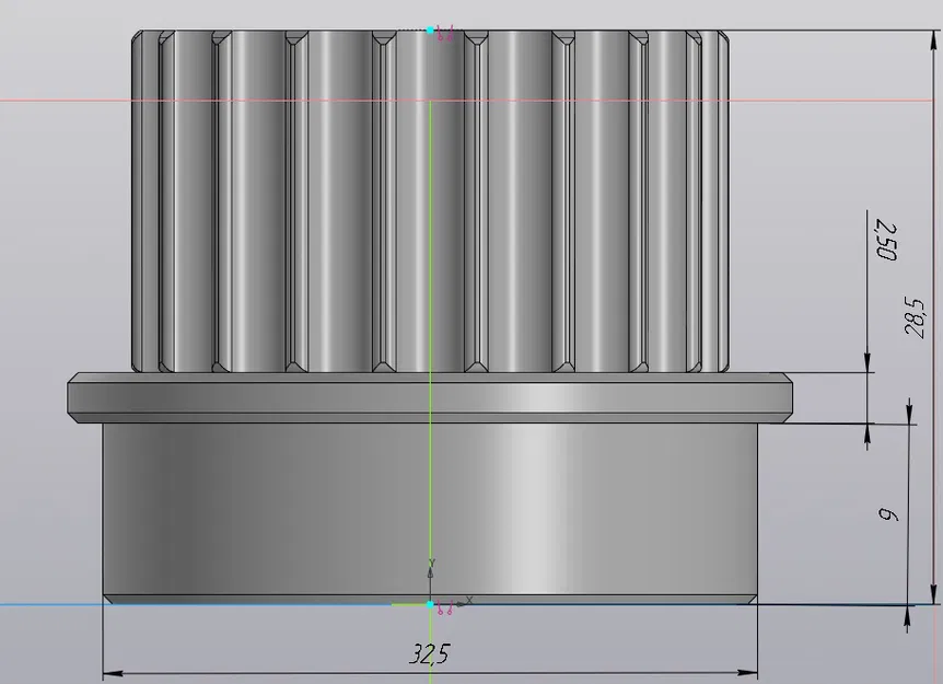 Puly trục khuỷu dây đai truyền động cho máy thổi tuyết (KCM22B-02-17) - Image 3