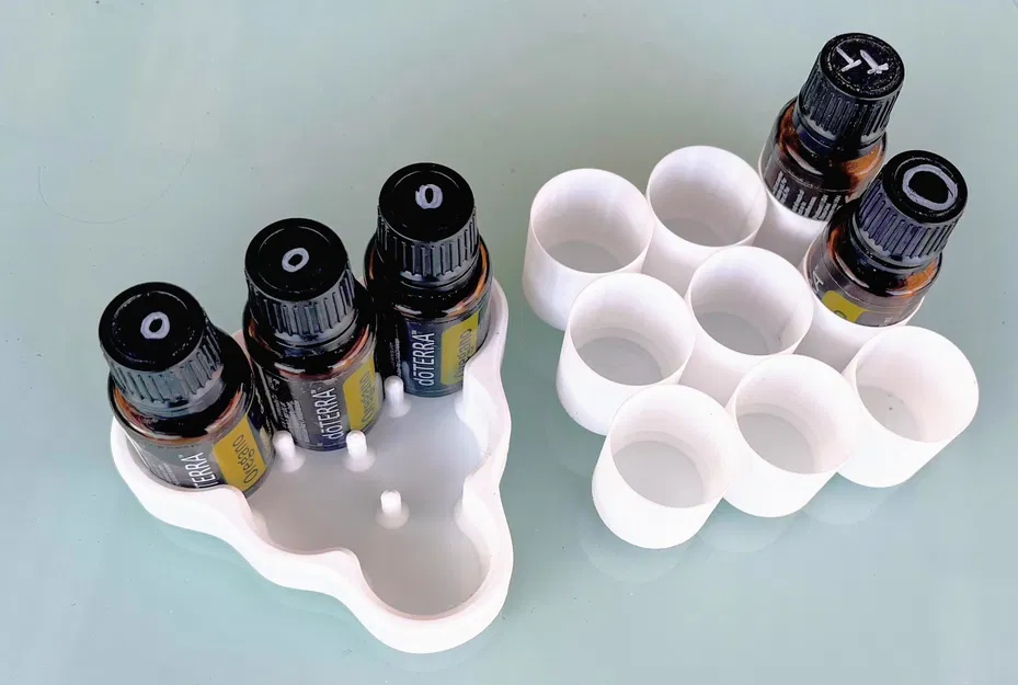 Kệ/Stand cho chai DOTERRA 15ml (6 hoặc 9 chai) – file f3d - Image 1