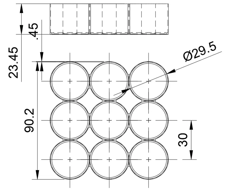Kệ/Stand cho chai DOTERRA 15ml (6 hoặc 9 chai) – file f3d - Image 3