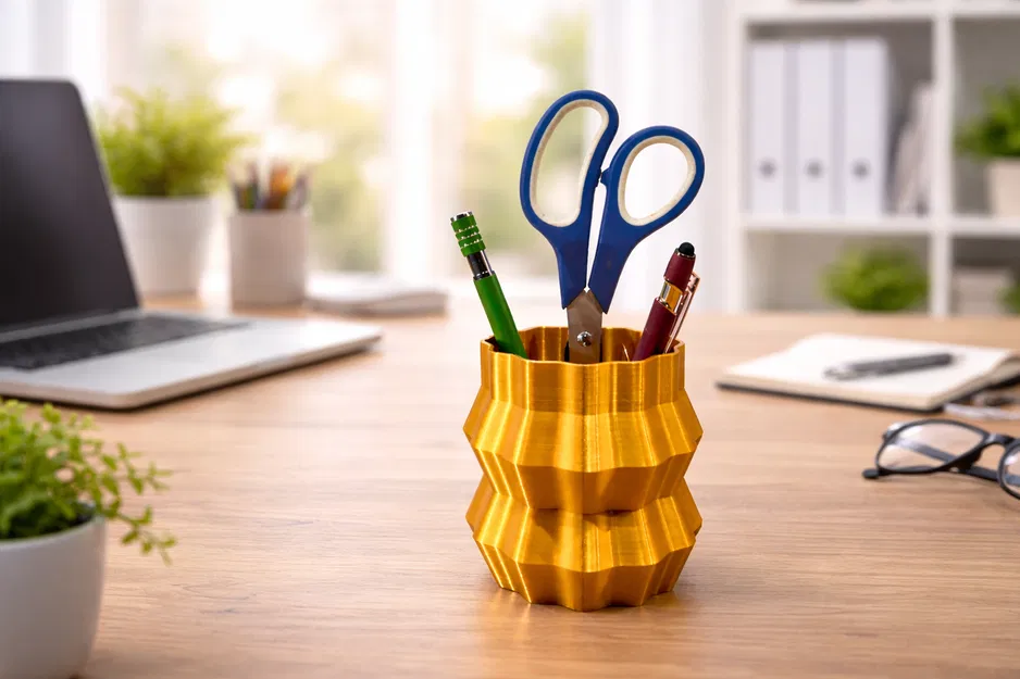 Ống Cắm Bút Gợn Sóng (Wavy Pen Holder) - Image 1