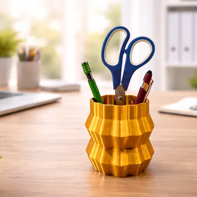Ống Cắm Bút Gợn Sóng (Wavy Pen Holder)