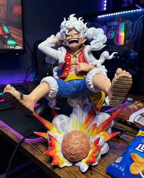 Tượng Luffy Gear 5 Joyboy | One Piece Sun God Nika | Anime | Epic Manga - Image 1