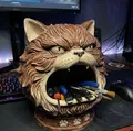 Khay Đựng Dụng Cụ Mèo Cáu (Angry Cat) | Organizer Bàn Làm Việc | Tượng Mèo Hài - Thumbnail 1