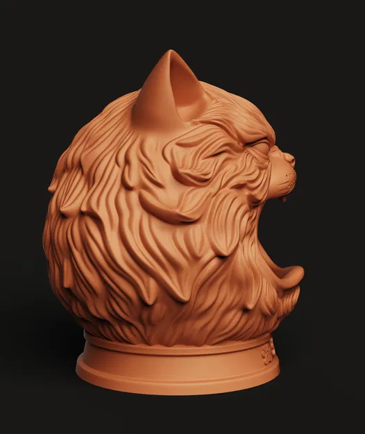 Khay Đựng Dụng Cụ Mèo Cáu (Angry Cat) | Organizer Bàn Làm Việc | Tượng Mèo Hài - Image 2