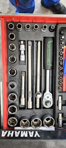 Organizer đựng bộ tuýp (socket) cho xe đẩy dụng cụ - Image 1