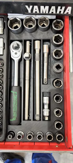 Organizer đựng bộ tuýp (socket) cho xe đẩy dụng cụ - Image 2