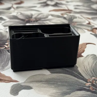 GridNikFinity: Hộp Gridfinity 2x1 cho 2 pin Nikon EN-EL15 & 4 thẻ XQD