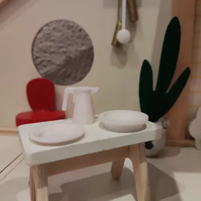 Dĩa (Plate/Teller) cho nhà búp bê (Dollhouse/Puppenhaus)