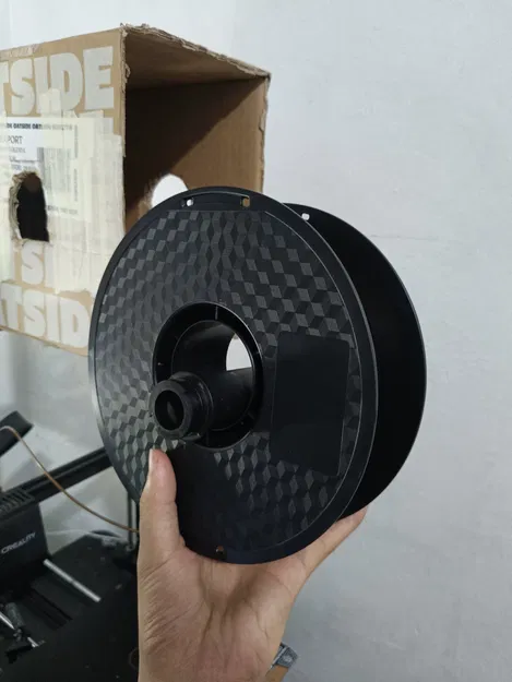 Giá đỡ cuộn filament Ender 3 hướng ra trước – Trục giảm rung - Image 6