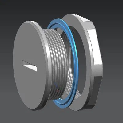 Nút bịt M40x1.5 (Blind Stuffing) + ê-cu & gioăng TPU