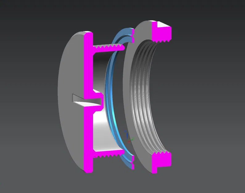 Nút bịt M40x1.5 (Blind Stuffing) + ê-cu & gioăng TPU - Image 2