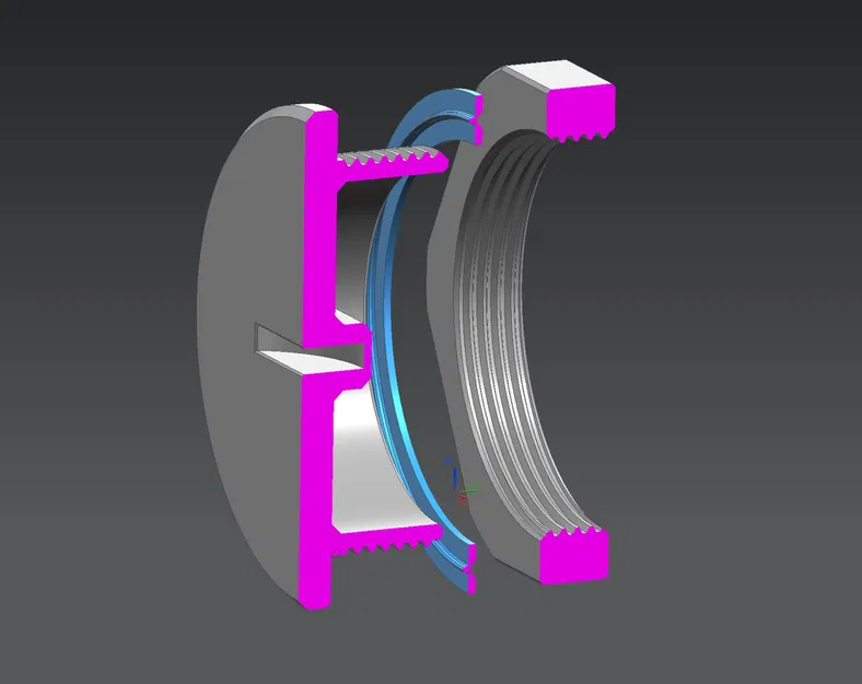 Nút bịt M40x1.5 (Blind Stuffing) + ê-cu & gioăng TPU - Image 4