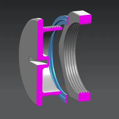 Nút bịt M40x1.5 (Blind Stuffing) + ê-cu & gioăng TPU