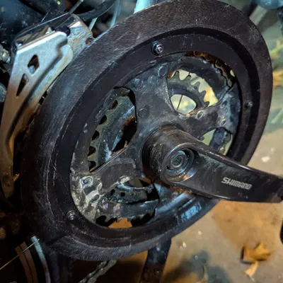 Chainguard Shimano TY-301 48/38/28 (Tấm chắn sên)