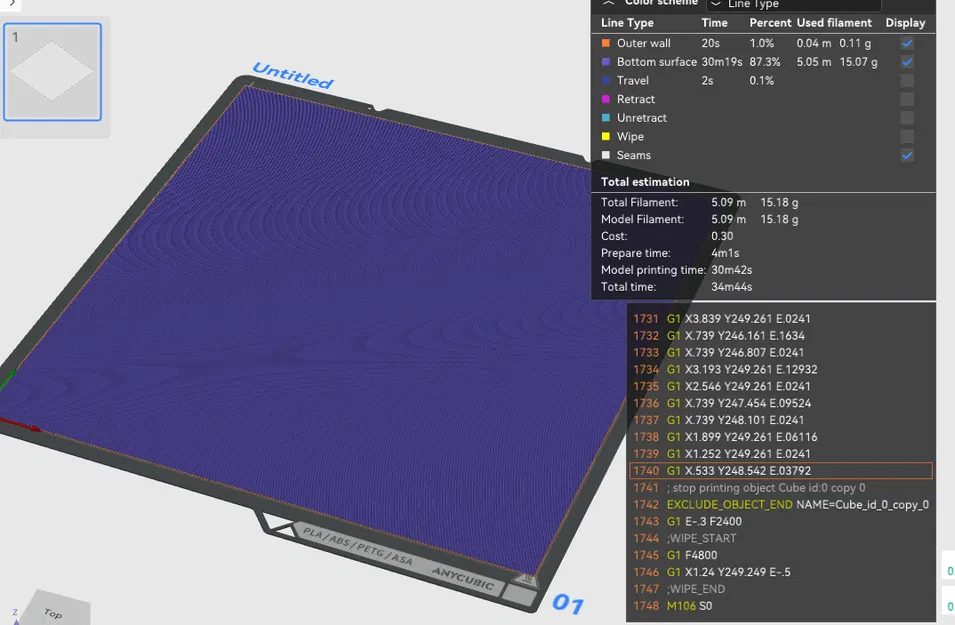 Bề mặt phẳng - first layer Anycubic Kobra S1 / S1 Combo - Image 1