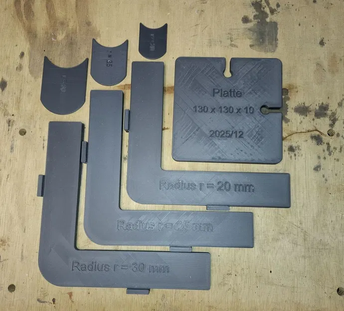 Khuôn phay bán kính cho máy phay cầm tay (Frässchablone für Einhandfräse) - Image 1