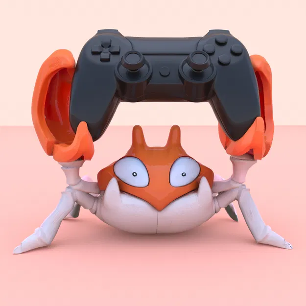098 Krabby – Kệ đỡ controller Playstation (Pokemon) – STL - Image 1
