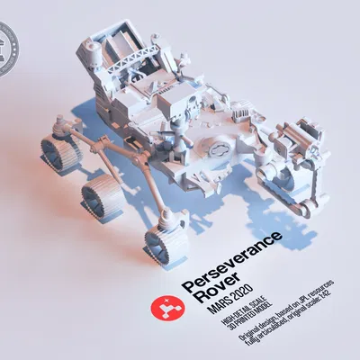Mars Rover: Perseverance (Articulated) – Mô hình rover Perseverance khớp cử động
