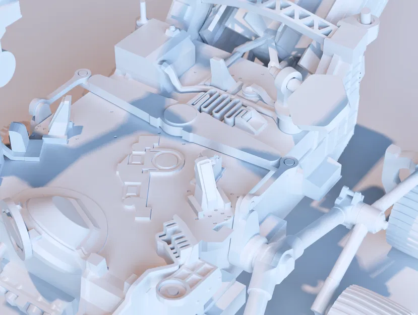 Mars Rover: Perseverance (Articulated) – Mô hình rover Perseverance khớp cử động - Image 3