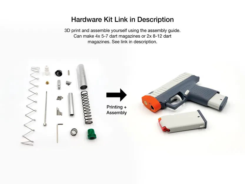 Zc Aus - Pistol Nerf Foam Dart Siêu Gọn Mạnh - Tối đa 170FPS - Image 2