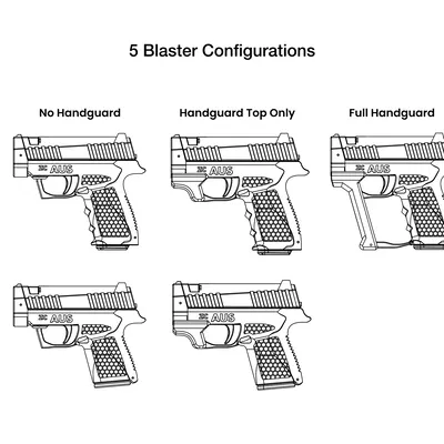 Zc Aus - Pistol Nerf Foam Dart Siêu Gọn Mạnh - Tối đa 170FPS