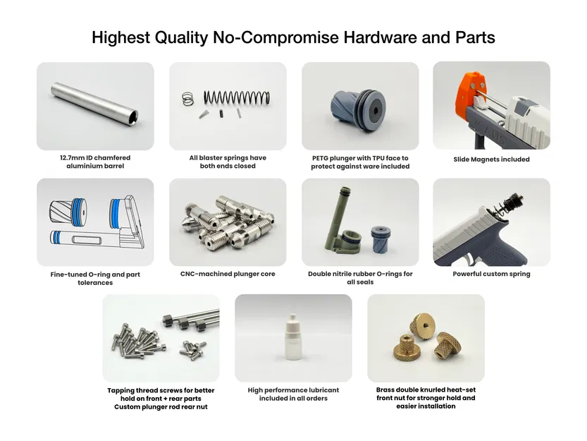 Zc Aus - Pistol Nerf Foam Dart Siêu Gọn Mạnh - Tối đa 170FPS - Image 5