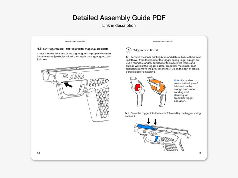 Zc Aus - Pistol Nerf Foam Dart Siêu Gọn Mạnh - Tối đa 170FPS - Image 6
