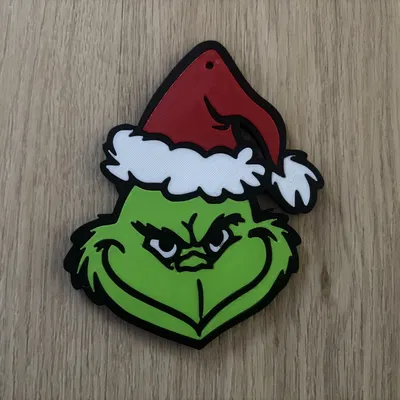 Mẫu Grinch 2D Treo Được - Snap-Fit (Nhiều Phần)
