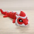 Santa Dragon - Figure móc khóa khớp nối (Articulated) - Thumbnail 1