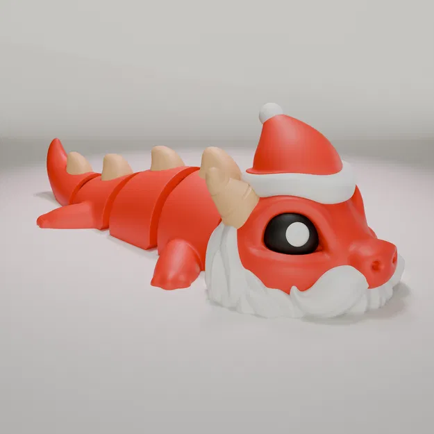 Santa Dragon - Figure móc khóa khớp nối (Articulated) - Image 2