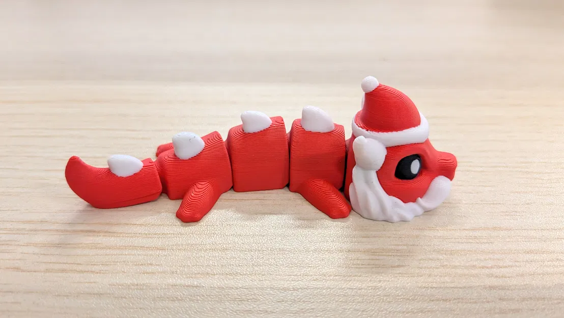 Santa Dragon - Figure móc khóa khớp nối (Articulated) - Image 5