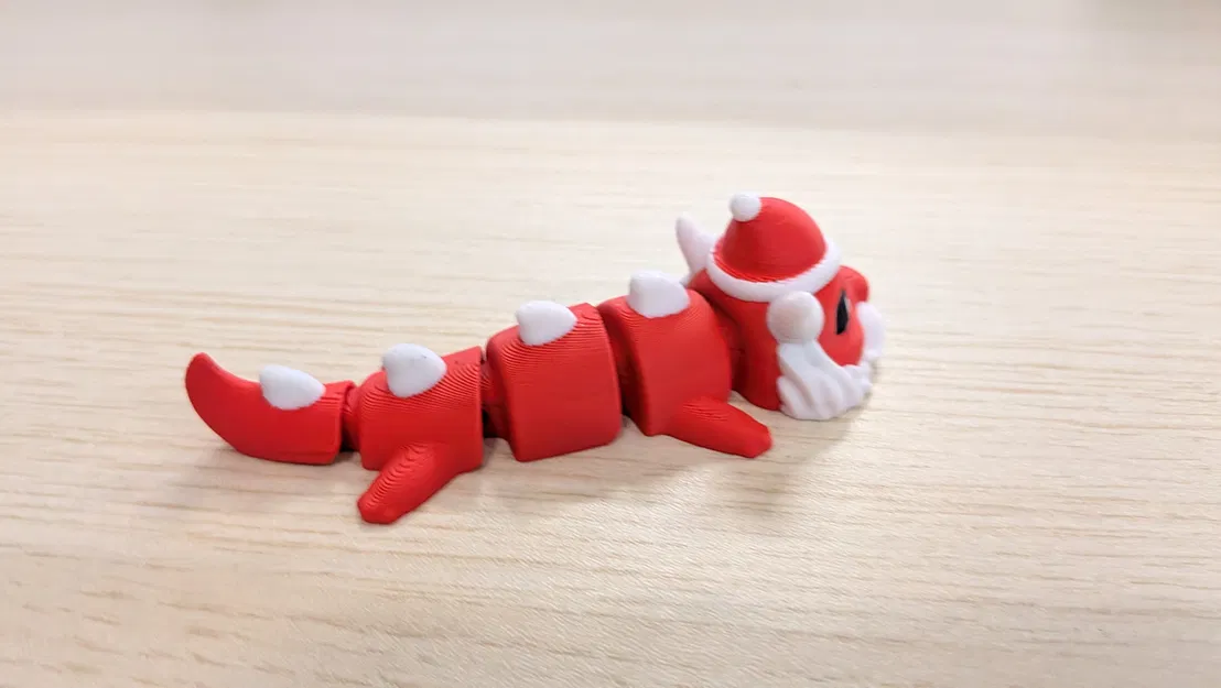 Santa Dragon - Figure móc khóa khớp nối (Articulated) - Image 7