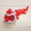 Santa Dragon - Figure móc khóa khớp nối (Articulated) - Thumbnail 9