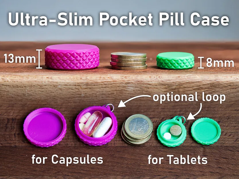 Hộp Thuốc Bỏ Túi Siêu Mỏng – Hộp Đựng Thuốc Nhỏ Gọn Cho Du Lịch & Hằng Ngày - Image 1