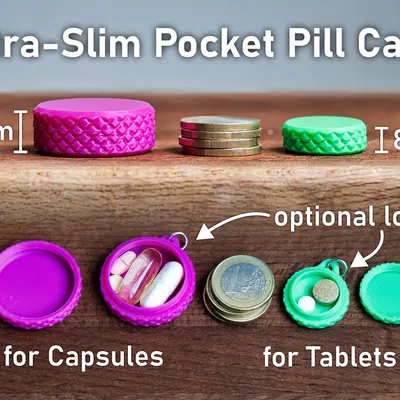 Hộp Thuốc Bỏ Túi Siêu Mỏng – Hộp Đựng Thuốc Nhỏ Gọn Cho Du Lịch & Hằng Ngày