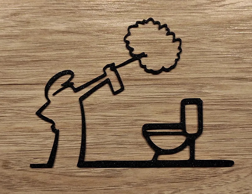 Móc Treo Cửa “WC” Vui Nhộn – La Linea Balum 148 - Image 1