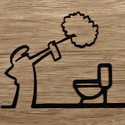 Móc Treo Cửa “WC” Vui Nhộn – La Linea Balum 148